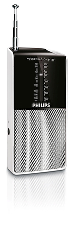 RADIO PORTATIL -FM-POCKET-A PILA AAA-CON AURICULAR Y PARLANT PHILIPS AE1530/00