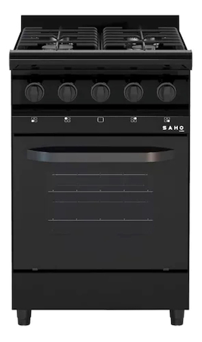 COCINA 55CM-PUERTA VISOR-BIGAS-NEGRO-VIDRIO TEMPLADO SAHO KURO 180000-1