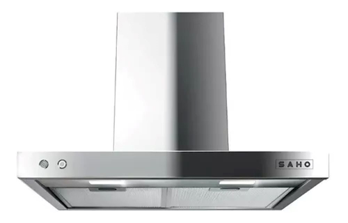 CAMPANA 90CM-CON FILTRO Y LUZ LED-ACERO-87X45X90CM SAHO 800801