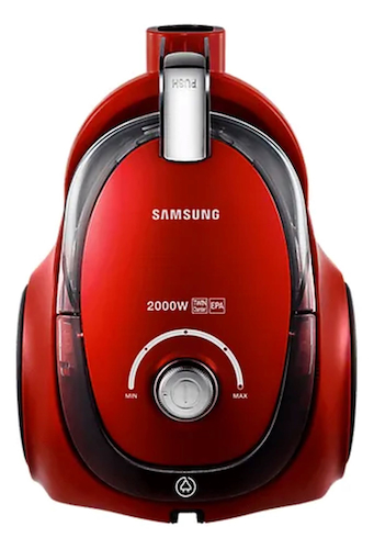 ASPIRADORA-2000W-RED FLAME-SIN BOLSA-REGULADOR  DE VELOCIDAD SAMSUNG VC20CCNMARF/BG