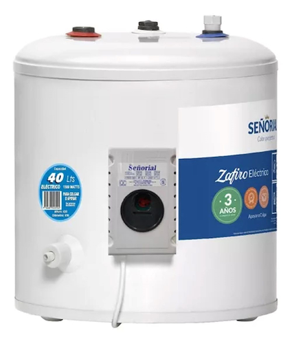TERMOTANQUE ELECTRICO 40LTS-ZAFIRO SUPERIOR-COLGAR 330004 SEÑORIAL TESZ-40 miniatura
