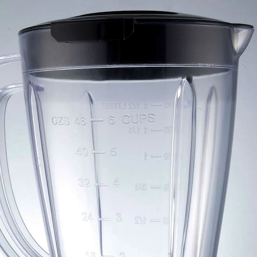 LICUADORA-NEGRO-ACERO-1.5LTS-400W-2 VEL+ PULSO VASO VIDRIO SMARTLIFE SL-BL1008BPN miniatura
