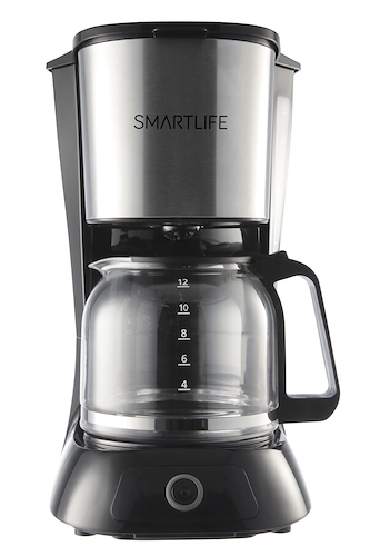 CAFETERA FILTRO SMARTLIFE NEGRO/ACERO-1.5LTS SMARTLIFE SLCM9402