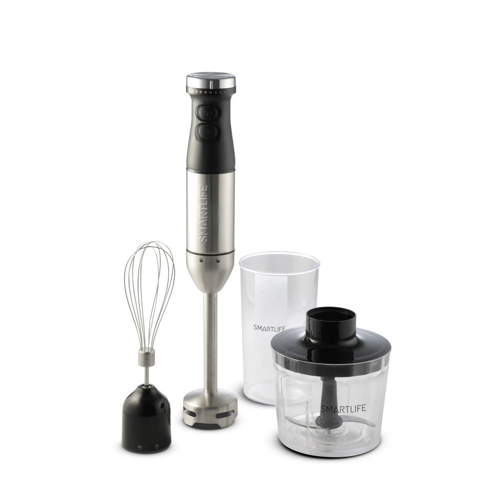 MINIPIMER-ACERO/NEGRO-800W-VARILLA METALICA-BATE SMARTLIFE SL-SM5010FPN