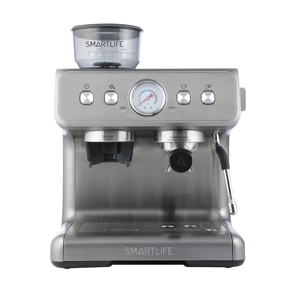 CAFETERA EXPRESS ACERO-15 BAR-CON MOLINILLO CON REGULADOR SMARTLIFE ECG5020