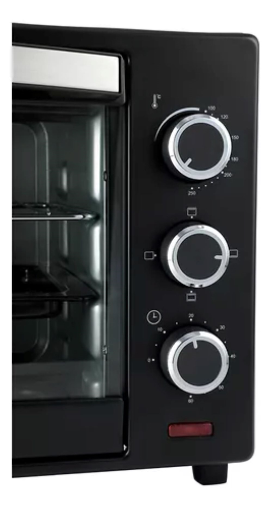 HORNO ELECTRICO 30LTS-NEGRO-TIMER-CON ALARMA SMARTLIFE SL-GO0030PN