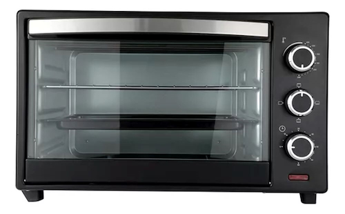 HORNO ELECTRICO 30LTS-NEGRO-TIMER-CON ALARMA SMARTLIFE GO0030PN
