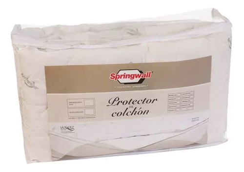 PROTECTOR DE COLCHON-80X190-TELA ALGODON SPRINGWALL PCSP80