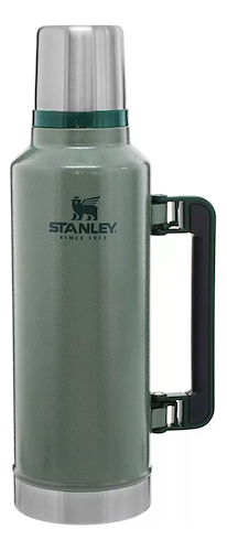 TERMO ACERO-CLASICO-2.5LTS-VERDE C/MANIJA STANLEY 10-07935-006