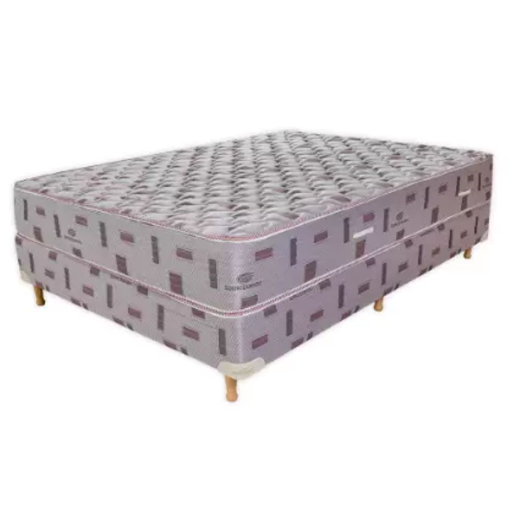 CONJUNTO ESPUMA RELAX 140X190X22  COLCHON + SOMMIER SUEÑO DORADO CSDRE140