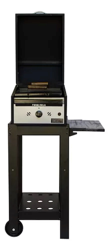 PARRILLA GAS PONDEROSA 35CM TAPA-CARRO-PORTA GARRAFA TAS EME 32311