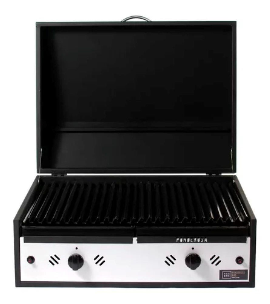 PARRILLA GAS PONDEROSA 70-70CM SOLA-2 QUEMADORES-3700CAL TAS EME 32201