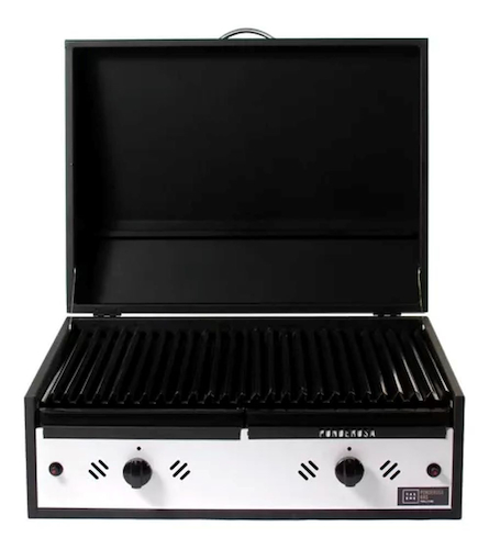 PARRILLA GAS PONDEROSA 70-70CM SOLA-2 QUEMADORES-3700CAL TAS EME 32201