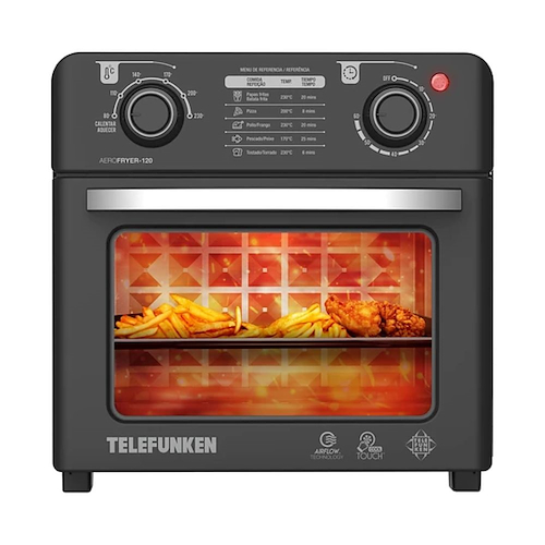 FREIDORA SIN ACEITE AEROFRYER-220V-12LTS-3 FUNCIONES-FREIR TELEFUNKEN 120