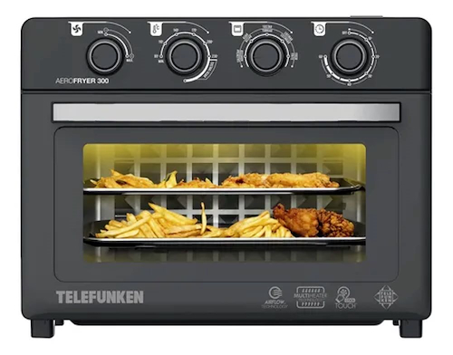 FREIDORA SIN ACEITE AEROFRYER 220V-30LTS-100% METALICO TELEFUNKEN 300