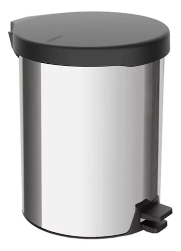 CESTO DE BASURA 5LTS-ACERO CON TAPA Y PEDAL TRAMONTINA NEW5