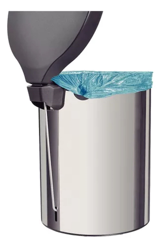 CESTO DE BASURA 5LTS-ACERO CON TAPA Y PEDAL TRAMONTINA NEW5 miniatura