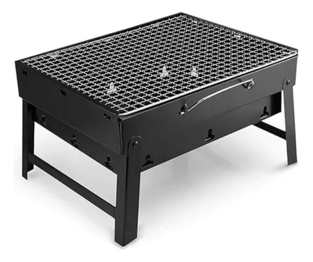PARRILLA BRASERO CARBON-NEGRO-PATAS PLEGABLES DE 20CM-30X25C VONNE BRCP