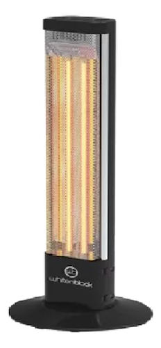 ESTUFA CUARZO VERTICAL 1200W-2 TUBOS-CORTE POR CAIDA WHITENBLACK WBCVWB04