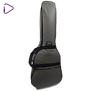 - 45 GR Funda para Guitarra Criolla Simil Cuero. Gris