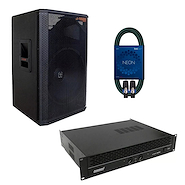 - J1525 + LXA900 Combo Potencia 450W + Bafle Pasivo + Cable Speakon