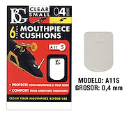 BG A11S PROTECTOR DE BOQUILLA SAXO/CLARINETE TRANSPARENTE SMALL 0.4M