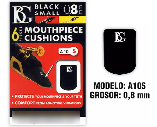 BG A10S PROTECTOR DE BOQUILLA SAXO/CLARINETE COLOR NEGRO SMALL 0.8MM