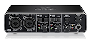 Behringer UMC202 HD Audiophile 2x2, interfaz de audio USB de 24 bits / 192 kHz c