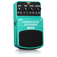 Behringer CS400 Compresión supersuave y sustain infinito; Comprime señales d