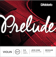 DADDARIO Orchestral J8103/4M Encordado p/Violin, 3/4, PRELUDE VIOLIN SET, Solid steel cor