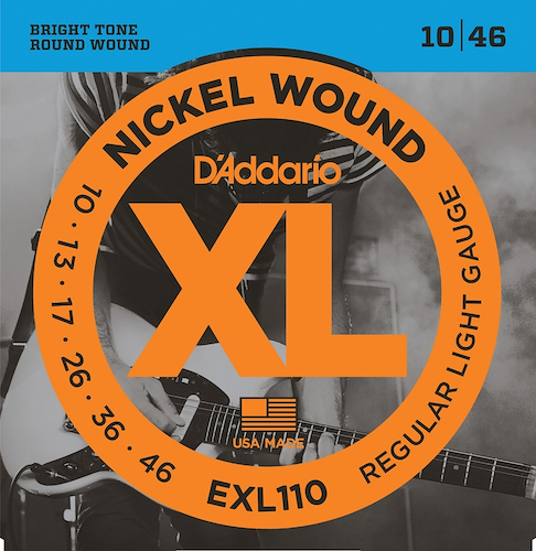DADDARIO Strings EXL110 Encordado | Electrica | 010-013-017-026--036-046 | Nickel Wo