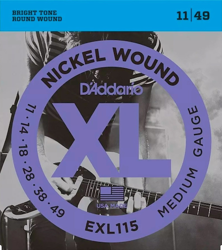 DADDARIO Strings EXL115 Encordado | Electrica | 011-014-018-028-038-049 | Nickel Wou