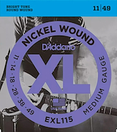 DADDARIO Strings EXL115 Encordado | Electrica | 011-014-018-028-038-049 | Nickel Wou