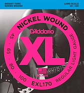 DADDARIO Strings EXL170 Encordado | Bajo 4c. | 045-065-080-100 | Nickel Wound