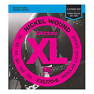 DADDARIO Strings EXL170-6 Encordado | Bajo 6c. | 032-045-065-080-100-130 | Nickel Woun