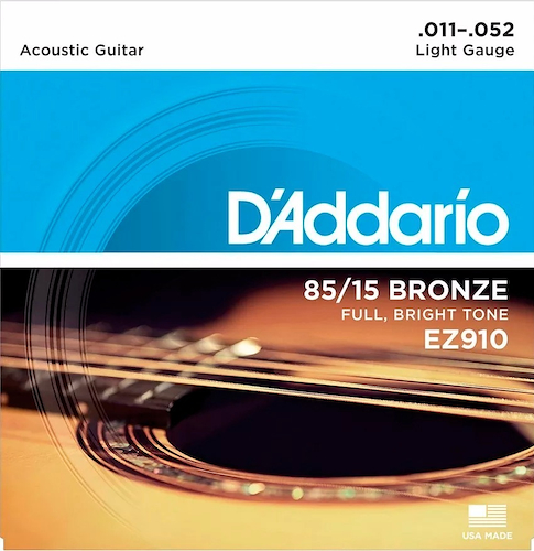 DADDARIO Strings EZ910 Encordado | Acustica | 011-052 | Bronze 85/15 | Lite | MCx10