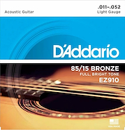 DADDARIO Strings EZ910 Encordado | Acustica | 011-052 | Bronze 85/15 | Lite | MCx10