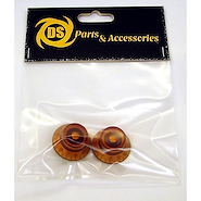 DS PARTS DS-A107 Set de Perillas / Bell Knobs / Ámbar / Anclaje: 18 ranuras /