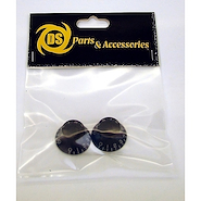 DS PARTS DS-A108 Set de Perillas / Bell Knobs / Negro / Anclaje: 18 ranuras /