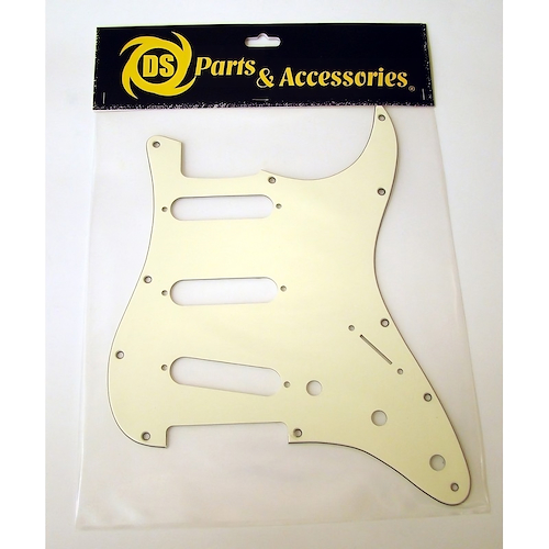 DS PARTS DS-A23 Pickguard para Stratocaster® S-S-S  / 3 Capas  /Color Vintag