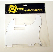 DS PARTS DS-A33 Pickguard para Telecaster® / 3 Capas / Color Blanco / 8 aguj