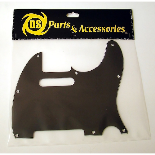 DS PARTS DS-A34 Pickguard para Telecaster® / 3 Capas / Color Negro Brillante