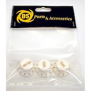 DS PARTS DS-A35 Set de Perillas en Color Blanco para Stratocaster® /1 Volume