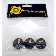DS PARTS DS-A37 Set de Perillas en Color Negro para Stratocaster® /1 Volumen