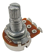 DS PARTS DS-A166 Potenciómetro Mini A250K - Rosca corta / Anclaje: Métrico 18