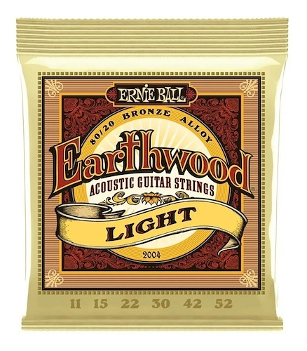 ERNIE BALL P02004 ENCORDADOS EARTHWOOD 80/20 BRONZE 11-52