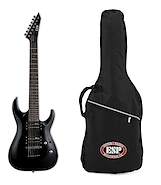 ESP LTD MH17 BLK + FUNDA Guitarra Electrica 7 cuerdas
