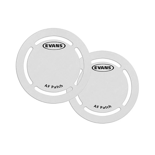 EVANS EQPAF1 PATCH BLANCO PARA PARCHE DE BOMBO X 2 UNIDADES