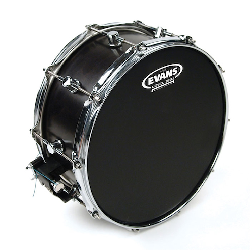 EVANS B14ONX2 Parche Color Negro Arenado Capa Doble 14