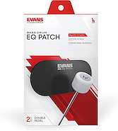 EVANS EQPB2 Patch Negro Nylon Para Doble Mazo X 2 Unidades